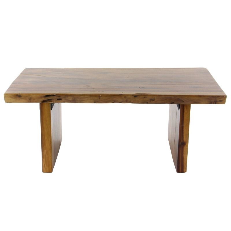 Contemporary Wood Rectangle Coffee Table Brown - Olivia &#38; May, 1 of 26
