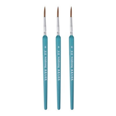 Unique Bargains Detail Nylon Miniature Painting Brush 3 Pcs
