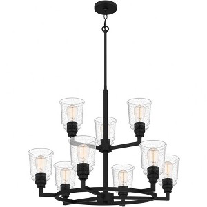 Quoizel Lighting Mcintire 9 - Light Chandelier in  Matte Black - 1 of 4