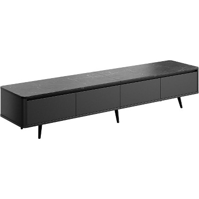 TV Stand with 4 Drawers Modern Media Console, Waterproof, Scratch-Resistant Entertainment Center TV Console for 70 Inch TV