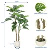 5/6FT Faux Monstera Plant, Realistic Artificial Tree, Green, UV Resistant Indoor/Outdoor - 3 of 4