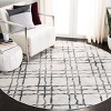 Isabella ISA957 Machine Made Indoor Area Rug - Ivory/Grey - 6'7"x6'7" - Round - Safavieh - 2 of 3