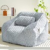 MAXYOYO Bean Bag Chair with Pillow, Fluffy Comfy Large Bean Bag Chair Couch for Reading and Gaming, Dusty Blue - 2 of 4