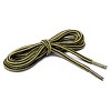 Elerevyo Round Rope Dual Colored Striped 0.2" Thick Boot Sneakers Shoelace 3 Pairs - 2 of 4