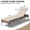 Crestlive Products Outdoor Chaise Lounge Cushion Foldable Outdoor Lounge Chair Cushion for Patio Furniture - 2 of 4