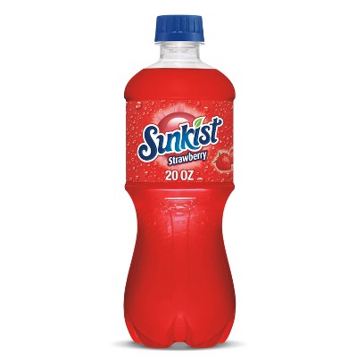 Sunkist Strawberry Soda - 20 fl oz Bottles