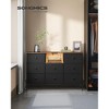SONGMICS Dresser with Power Outlets and LED Lights, Fabric Chest of Drawers, 25 Colors, TV Stand for up to 60 Inch TVs - 2 of 4