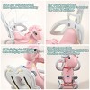 SEVOBAL Toy Vehicles Rocking Horse Balance Bike with Push Handle Backrest and Balance Board for Toddlers - 2 of 4