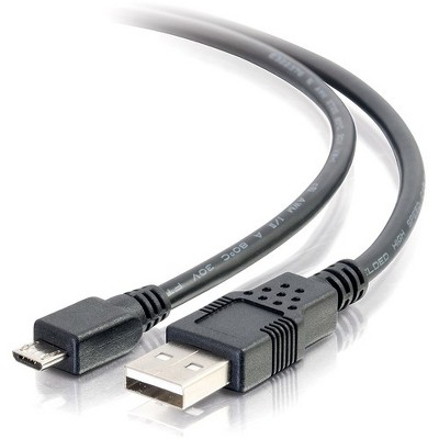 C2G 1m USB Charging Cable - USB A to Micro-B - USB Phone Cable M/M 3ft - Type A Male USB - Micro Type B Male USB - 3ft - Black