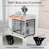 LOVMOR 38.4 Inch Dog Kennel with 2 Drawers Storage - 4 of 4