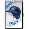 Trends International MLB Los Angeles Dodgers - Drip Helmet 20 Framed Wall Poster Prints - 3 of 4