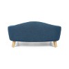 Gulches Mid-Century Modern Dog Sofa in Small Size with Luxurious Tufted Cushions in Navy Blue and Sleek Birch Legs - 3 of 4