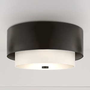 Urban Ambiance Luxury Modern Indoor Ceiling Light,  7-7/8''H x 14"W x 14''D,  Matte Black Finish, UHP4852 - 1 of 4