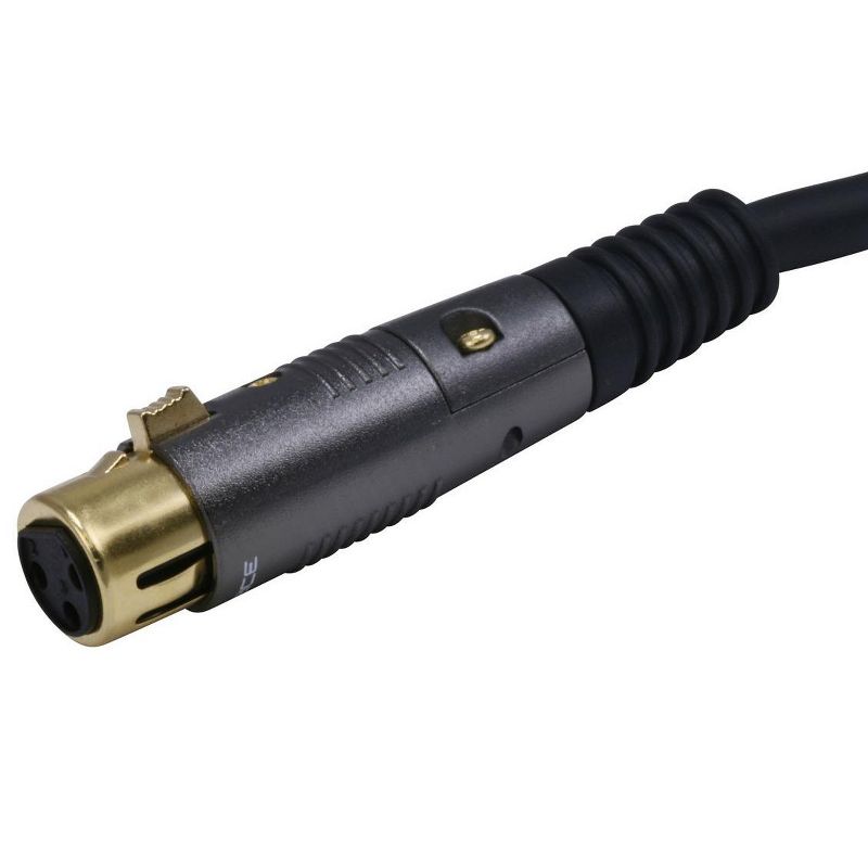 Monoprice XLR Male to XLR Female - 150 Feet - Black | Gold Plated | 16AWG Copper Wire Conductors [Microphone & Interconnect] - Premier Series, 5 of 7