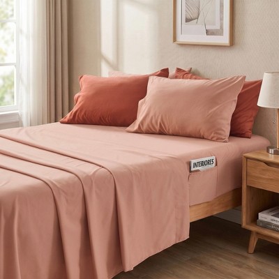 Regency Heights 9Pcs BIAB Velvet Bedding Set, Luxury Style Ultra Soft Plush Bedding with Matching Comforter and Sheet Set, Orange, Queen — фото 7