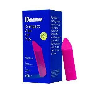 Dame Zig Softest Lipstick Bullet Vibrator for Women - Pink - 1 of 4