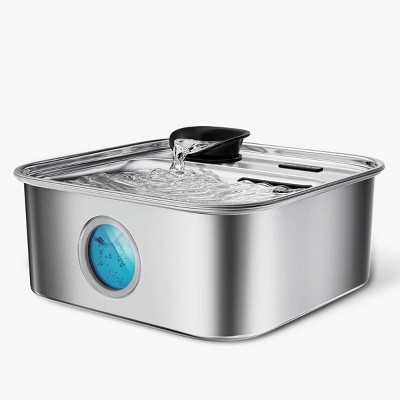 Oneisall PW07 Large Dog Water Fountain – 10L/2.6Gal, Multi-Filtration, LED, Ultra-Quiet