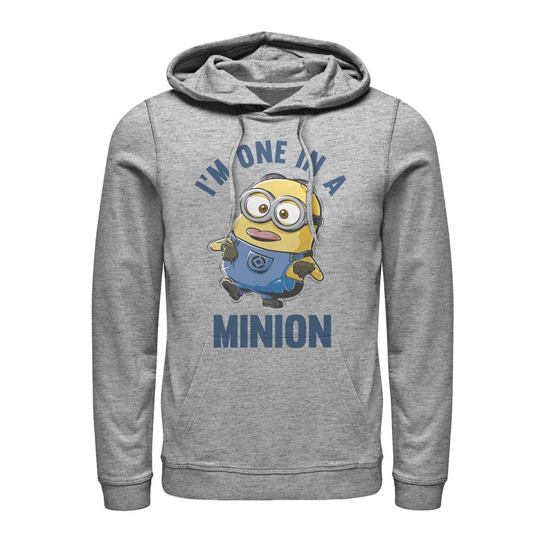 Men's Despicable Me I'm One in Minion Pull Over Hoodie, 1 of 4