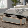 CAVINAS Linen Storage Ottoman Bench with Storage Compartment,Upholstered Storage Ottoman,Storage Benches for Living Room,Bedroom - 2 of 4