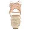 Allegra K Women's Platform Strappy Lace-up Flip Flops Wedge Sandals - 3 of 4