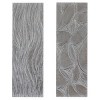 Set of 2 Wooden Leaf Intricately Carved Wall Decors Gray - Olivia & May - 2 of 4