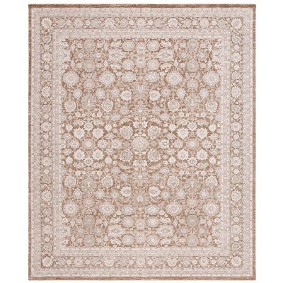 Willow Wlo101 Power Loomed Area Rug - Light Brown Ivory - 8'9