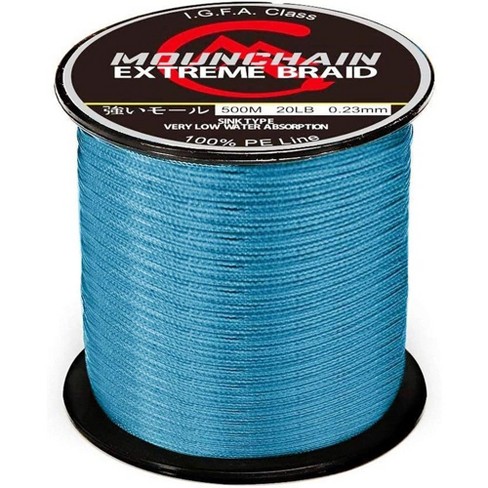 328 Yard Braided Fishing Line, 8 Strands Abrasion Resistant Braided Lines  300m - 30lb/0.28mm - Blue : Target