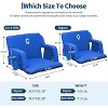 Folding Stadium Seats 20.5in Wide with Reclining Back Support & Armrest, Portable Padded Bleacher Chair with Cup Holders ¨CEasy Carry - 2 of 4