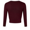 Women's Classic 3/4 Sleeve Open Front Cropped Cardigan Sweater Lightweight Knit Short Shrugs - 4 of 4