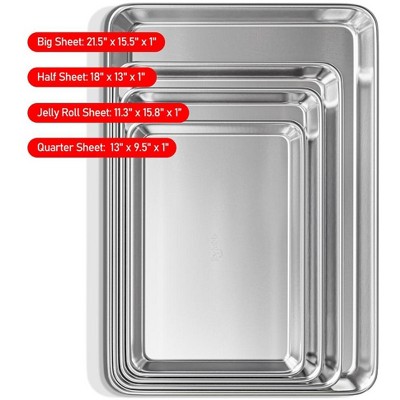 JoyTable Aluminum Non-Stick Multi Pack Baking Sheet Set