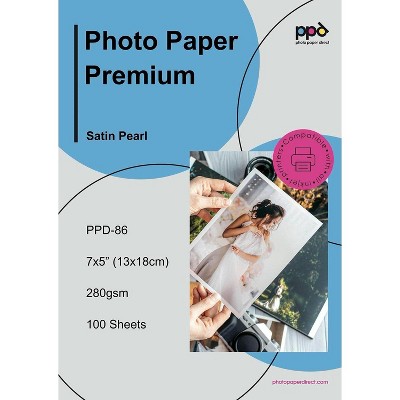 PPD Satin Photo Paper 5x7" 100 sheets 255 gsm for Inkjet Printers