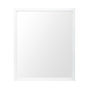 HomeRoots 26" White Framed Bathroom Vanity Mirror - 1 of 4