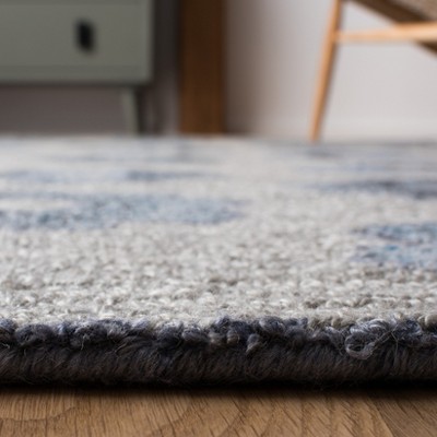 Hand-Tufted Harmonious Gray Wool Abstract Area Rug - 59"x84"
