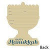 Big Dot of Happiness Happy Hanukkah - Shaped Fill-in Invitations - Chanukah Invitation Cards with Envelopes - Set of 12 - 3 of 4