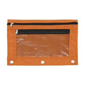 Unique Bargains Pencil Case for 3 Ring Binder Double Layer Smooth Zipper for Folders - 1 of 4