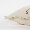 20"x20" Oversize Sentiment Polyester Filled Square Throw Pillow Neutral - Rizzy Home: Modern Canvas Cotton with Typography Design - 3 of 4