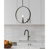 Urban Ambiance Luxury Modern Farmhouse Indoor Pendant,  15-1/2''H x 1-3/8"W x 15''D,  Matte Black Finish, UHP4487 - 2 of 4