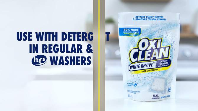 OxiClean White Revive Laundry Whitener + Stain Remover Powder - 3.5lbs, 2 of 13, play video
