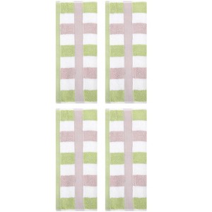 REGALWOVEN Striped Absorbent Soft Cotton Hand Towels for Bathroom 4 Pack - 1 of 4