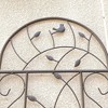 MOEPISY 2 Pack Metal Garden Trellis 86.7 inch x 19.7 inch Rustproof Trellis for Climbing Plants Brown - 3 of 4