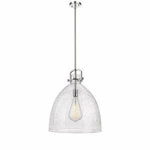 Newton Bell - 1 Light Stem Hung Pendant In Industrial Style-23.88 Inches Tall and 18 Inches Wide - 1 of 1