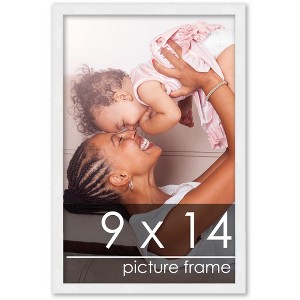 PosterPalooza | 9x14 Wood Frame with UV Acrylic, 6 Finishes: Black, White, Bronze, Silver, Wood, Mahogany - 1 of 4