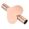 Unique Bargains Wall-Mounted Heart-Shaped Display Decoration Flower Vase Tube - 3 of 4