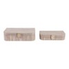 Contemporary Round-Edge Capiz Keepsake Boxes for Home Organizer ...