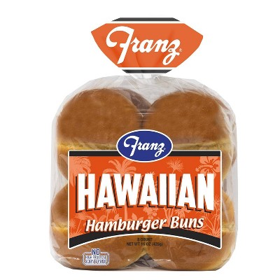 Franz Original Hawaiian Hamburger Buns - 8ct