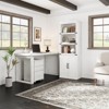 70" Farmhouse Bookshelf - 5-Tier Storage Cabinet with Doors for Living Room/Office/Bedroom - 3 of 4