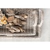 Storied Home Decorative Rattan Trays with Handles & Whitewashed Finish (Set of 2 Sizes) - 3 of 4
