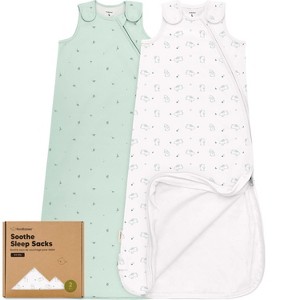 KeaBabies 2-Pack Sleep Sacks for Babies, Soothe Sleeping Sack Wearable Blanket, Infant, Toddler, Newborn Swaddle Sack - 1 of 4