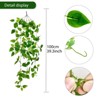 Aoibox Fake Hanging Plants Vines for Room Decor, Artificial Ivy Greenery Garlands for Home Bedroom Living Kitchen Office Wall Patio Bookshelf - 2 of 4