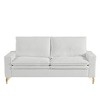 DOMETOUR Upholstered 2-Seater Love Seats Couch for Bedroom Apartment Home Office - 4 of 4